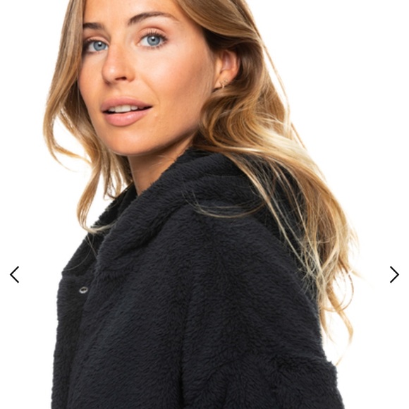 🌻 Roxy Surf Spray Sherpa Teddy Hoodie sweater for Women 🌻 - Picture 3 of 10